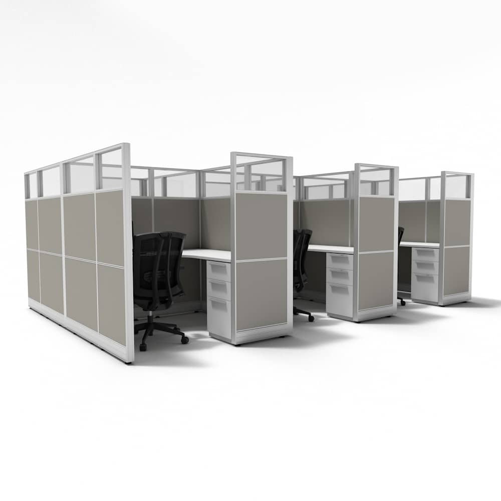 5'x5' 65" High Pack of Cubicles