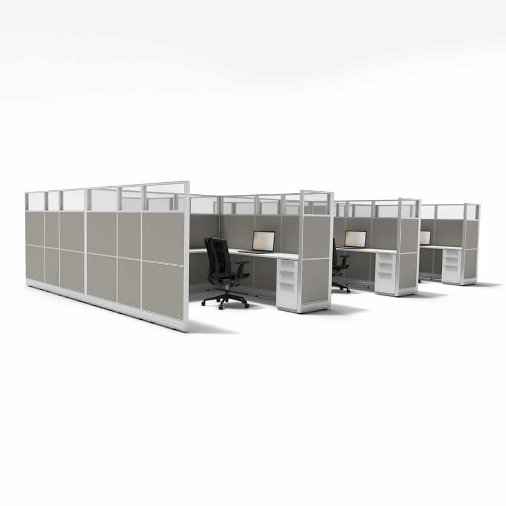 8'x8' 65" High Pack of Cubicles