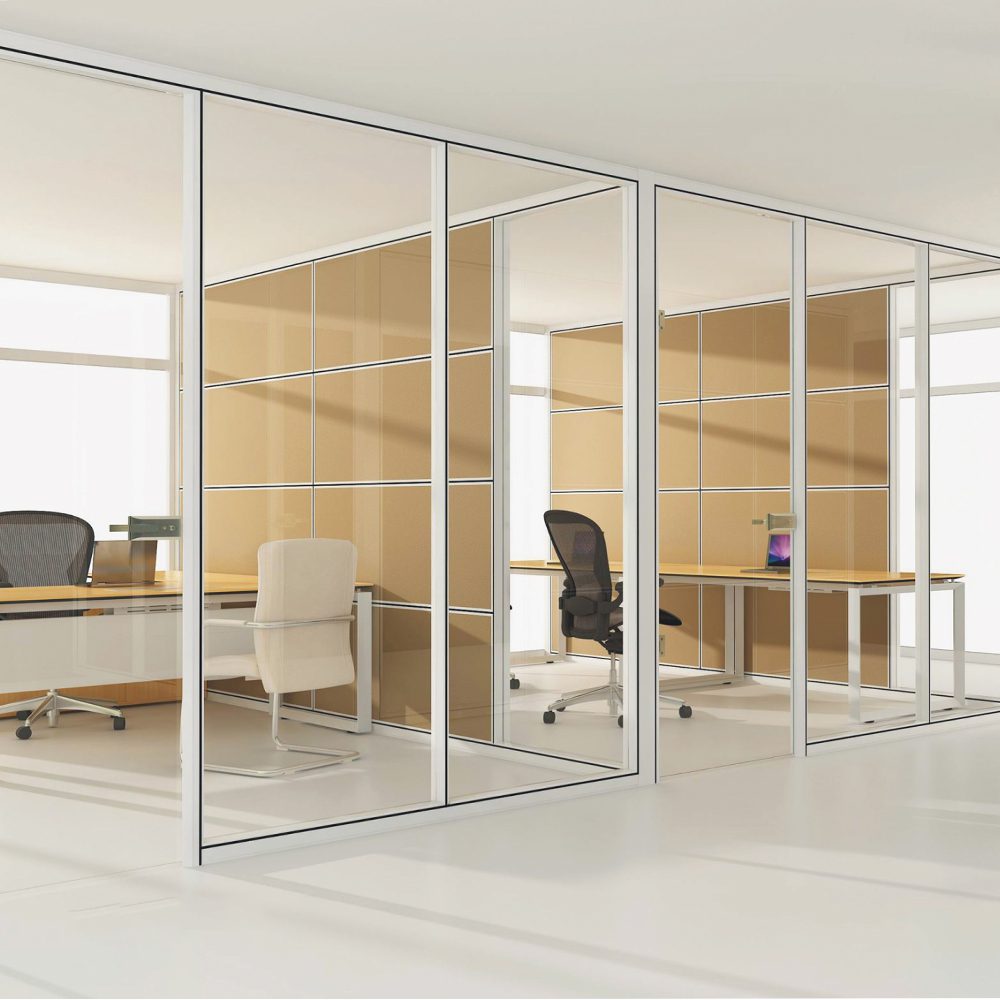 private office cubicle with doors