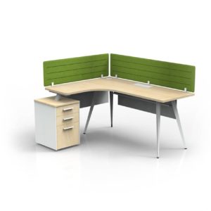 One Person Workstation With a Privacy Panel