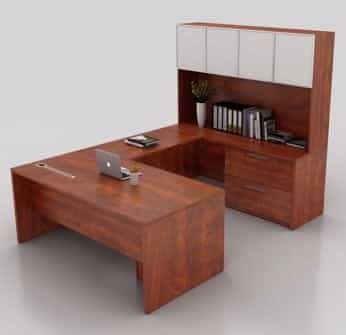 Sunline II Modern Desk in Cherry