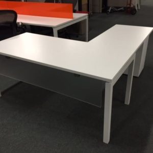 Modern White Office Desk by WorkWall