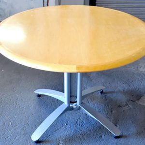 42” Maple Contemporary Round Table